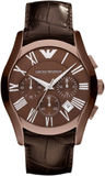 Emporio Armani Valente Classic Brown Dial Brown Leather Strap Watch For Men - AR1609 Buy Now By Emporio Armani