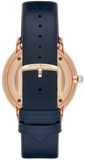 Emporio Armani Classic Quartz Blue Dial Blue Leather Strap Watch For Men - AR2071 Buy Now By Emporio Armani