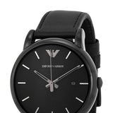 Emporio Armani Classic Black Dial Black Leather Strap Watch For Men - AR1732 Buy Now By Emporio Armani