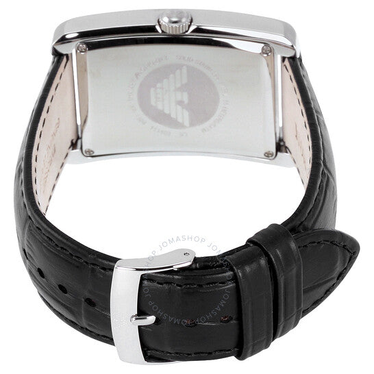 Emporio Armani Classic Analog Black Dial Black Leather Strap Strap Watch For Men - AR1604 Buy Now By Emporio Armani