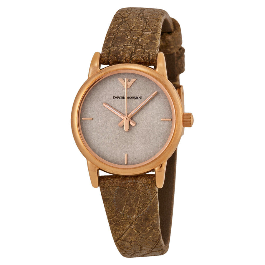 Emporio Armani Classic Analog Grey Dial Brown Leather Strap Watch For Men - AR1813 Buy Now By Emporio Armani