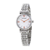 Emporio Armani Donna Mother of Pearl Dial Silver Steel Strap Watch For Women - AR11204 Buy Now By Emporio Armani