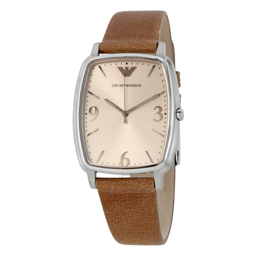 Emporio Armani Epsilon Quartz Brown Dial Brown Leather Strap Watch For Men - AR2489 Buy Now By Emporio Armani