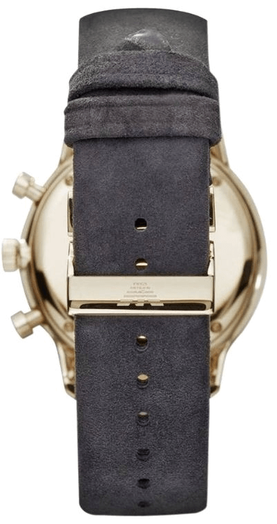 Emporio Armani Gianni Beige Dial Grey Leather Strap Watch For Men - AR0386 Buy Now By Emporio Armani