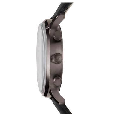 Emporio Armani Classic Grey Dial Grey Leather Strap Watch For Men - AR0388 Buy Now By Emporio Armani