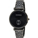 Emporio Armani Gianni T Bar Analog Black Dial Black Steel Strap Watch For Men - AR11299 Buy Now By Emporio Armani
