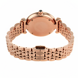 Emporio Armani Rosa Quartz Mother of Pearl Black Dial Rose Gold Steel Strap Watch For Women - AR11372 Buy Now By Emporio Armani