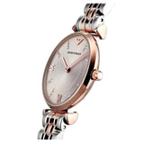 Emporio Armani Gianni T Bar Grey Dial Two Tone Steel Strap Watch For Women - AR1840 Buy Now By Emporio Armani