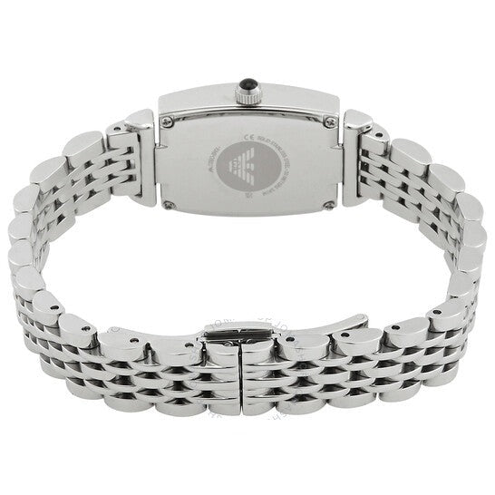 Emporio Armani Gianni T-Bar Quartz White Dial Silver Steel Strap Watch For Women - AR11405 Buy Now By Emporio Armani