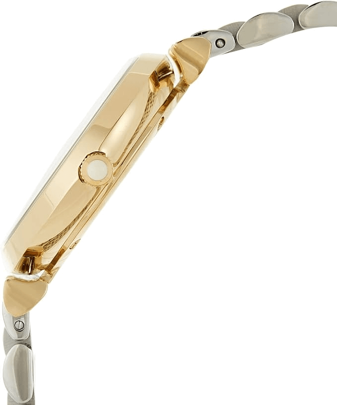 Emporio Armani Gianni T Bar White Dial Two Tone Steel Strap Watch For Women - AR8031 Buy Now By Emporio Armani