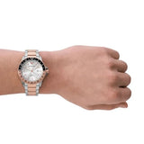 Emporio Armani Sea Explorer GMT Quartz White Dial Two Tone Steel Strap Watch For Men - AR11591 Buy Now By Emporio Armani