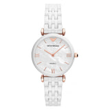 Emporio Armani Ceramica Mother of Pearl Dial White Ceramic Strap Watch For Women - AR1486 Buy Now By Emporio Armani