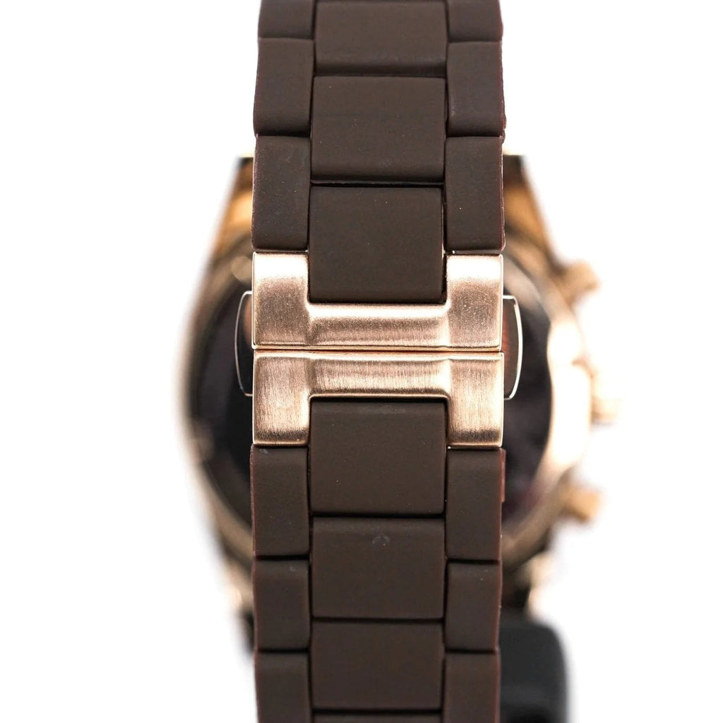 Emporio Armani Sportivo Chronograph Brown Dial Brown Silicone Strap Watch For Men - AR5891 Buy Now By Emporio Armani