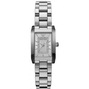 Emporio Armani Classic Diamonds Silver Dial Silver Steel Strap Watch For Women - AR3170 Buy Now By Emporio Armani