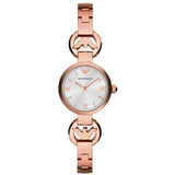 Emporio Armani Retro Quartz Silver Dial Rose Gold Steel Strap Watch For Women - AR1776 Buy Now By Emporio Armani
