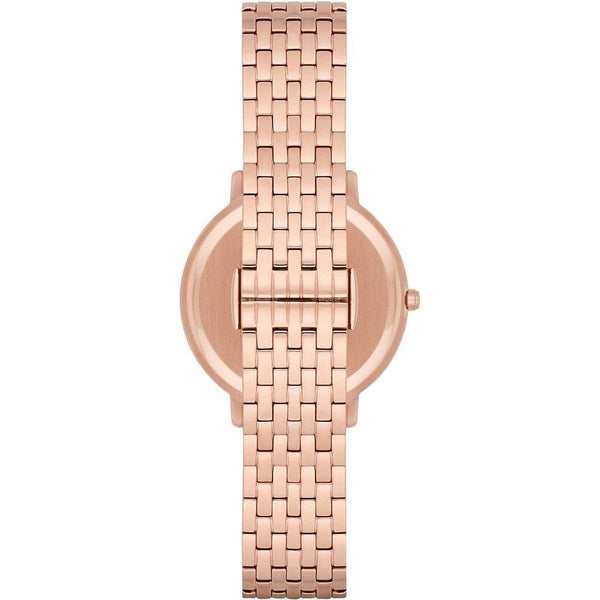 Emporio Armani Kappa Analog Mother of Pearl Dial Rose Gold Steel Strap Watch For Women - AR11006 Buy Now By Emporio Armani