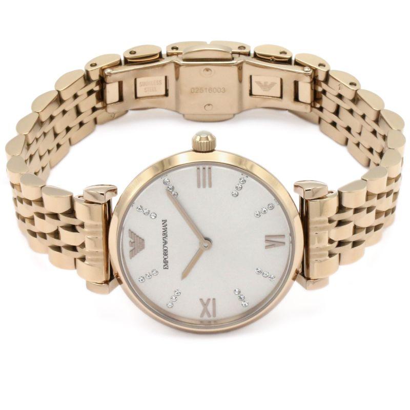 Emporio Armani T-Bar Gianni Rose Gold Dial Rose Gold Steel Strap Watch For Women - AR11059 Buy Now By Emporio Armani