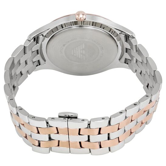 Emporio Armani Lambda Analog Silver Dial Two Tone Steel Strap Watch For Men - AR11044 Buy Now By Emporio Armani