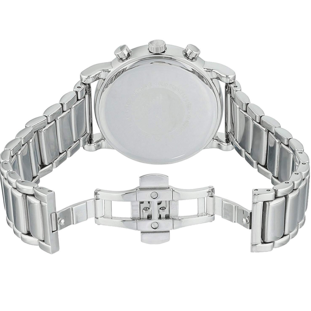 Emporio Armani Luigi Chronograph Blue Dial Silver Steel Strap Watch For Men - AR11132 Buy Now By Emporio Armani