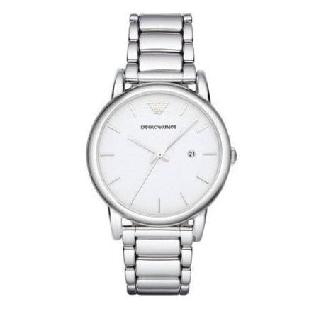 Emporio Armani Classic Luigi Quartz Silver Dial Silver Steel Strap Watch For Men - AR1854 Buy Now By Emporio Armani