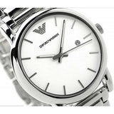Emporio Armani Classic Luigi Quartz Silver Dial Silver Steel Strap Watch For Men - AR1854 Buy Now By Emporio Armani