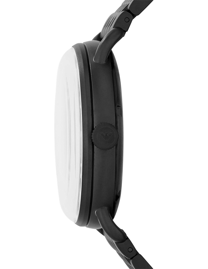 Emporio Armani Automatic Multifunction Black Dial Black Mesh Bracelet Watch For Men - AR60025 Buy Now By Emporio Armani