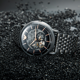 Emporio Armani Automatic Multifunction Black Dial Black Mesh Bracelet Watch For Men - AR60025 Buy Now By Emporio Armani