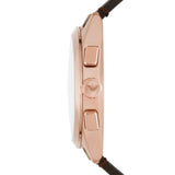 Emporio Armani Claudio Chronograph Blue Dial Brown Leather Strap Watch For Men - AR11554 Buy Now By Emporio Armani