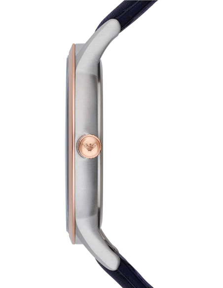 Emporio Armani Renato Analog Blue Dial Blue Leather Strap Watch For Men - AR11188 Buy Now By Emporio Armani