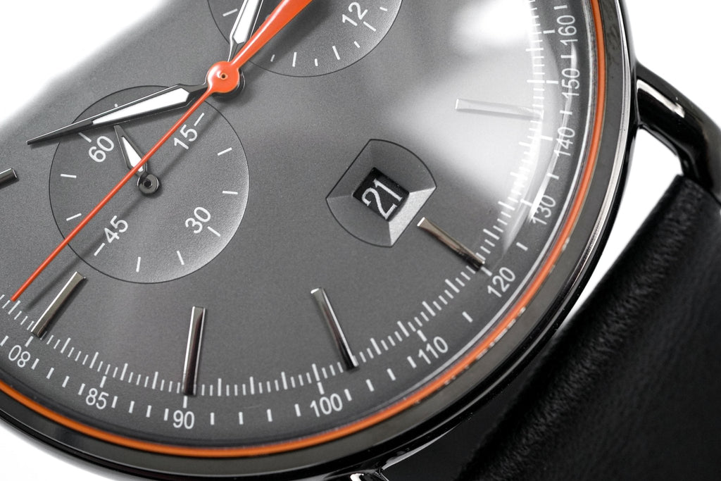 Emporio Armani Aviator Grey Dial Grey Leather Strap Watch For Men - AR11168 Buy Now By Emporio Armani