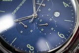 Emporio Armani Chronograph Blue Dial Silver Steel Strap Watch For Men - AR1942 Buy Now By Emporio Armani