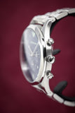 Emporio Armani Chronograph Blue Dial Silver Steel Strap Watch For Men - AR1942 Buy Now By Emporio Armani
