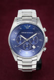 Emporio Armani Sportivo Chronograph Blue Dial Silver Steel Strap Watch For Men - AR5860 Buy Now By Emporio Armani
