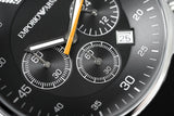 Emporio Armani Sportivo Chronograph Black Dial Black Strap Watch For Men - AR5858 Buy Now By Emporio Armani