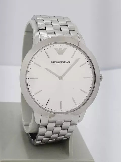 Emporio Armani Classic Quartz Silver Dial Silver Steel Strap Watch For Men - AR1745 Buy Now By Emporio Armani