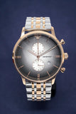 Emporio Armani Gianni Chronograph Grey Dial Two Tone Steel Strap Watch For Men - AR1721 Buy Now By Emporio Armani