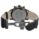 Emporio Armani Classic Grey Dial Grey Leather Strap Watch For Men - AR0388 Buy Now By Emporio Armani