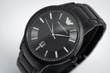 Emporio Armani Renato Quartz Black Dial Black Steel Strap Watch For Men - AR11079 Buy Now By Emporio Armani