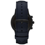 Emporio Armani Renato Chronograph Quartz Blue Dial Blue Leather Strap Watch For Men - AR2481 Buy Now By Emporio Armani