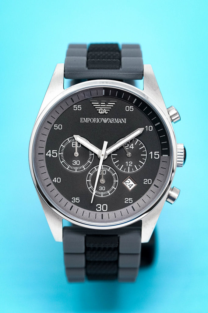 Emporio Armani Sportivo Black Dial Two Tone Ceramic Bracelet Watch For Men - AR5866 Buy Now By Emporio Armani