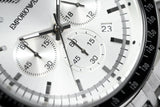 Emporio Armani Sportivo Chronograph Silver Dial Silver Steel Strap Watch For Men - AR6073 Buy Now By Emporio Armani