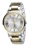 Emporio Armani Renato Silver Dial Two Tone Steel Strap Watch For Men - AR2449 Buy Now By Emporio Armani