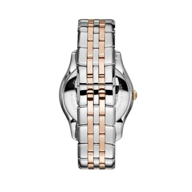 Emporio Armani Classic Quartz Silver Dial Two Tone Steel Strap Watch For Men - AR1824 Buy Now By Emporio Armani