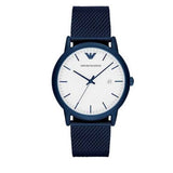 Emporio Armani Luigi Quartz White Dial Blue Mesh Bracelet Watch For Men - AR11025 Buy Now By Emporio Armani