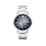 Emporio Armani Renato Quartz Blue Dial Silver Steel Strap Watch For Men - AR11182 Buy Now By Emporio Armani