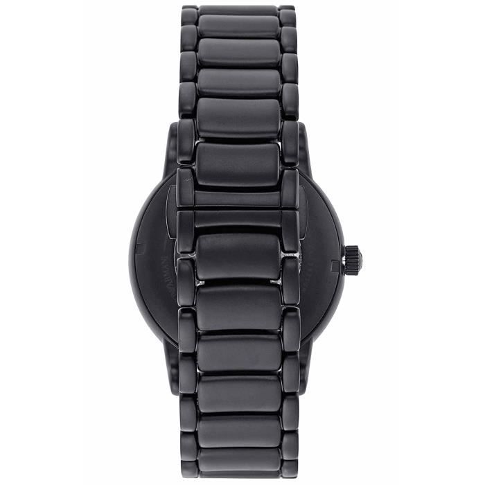 Emporio Armani Meccanico Skeleton Black Dial Black Steel Strap Watch For Men - AR60045 Buy Now By Emporio Armani