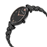 Emporio Armani Gianni T Bar All Black Diamond Dial Watch For Women - AR11245 Buy Now By Emporio Armani