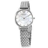 Emporio Armani Kappa Mother of Pearl Dial Silver Mesh Bracelet Watch For Women - AR2511 Buy Now By Emporio Armani