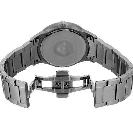 Emporio Armani Renato Quartz Grey Dial Grey Steel Strap Watch For Men - AR11120 Buy Now By Emporio Armani