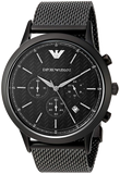 Emporio Armani Renato Chronograph Black Dial Black Mesh Bracelet Watch For Men - AR2498 Buy Now By Emporio Armani